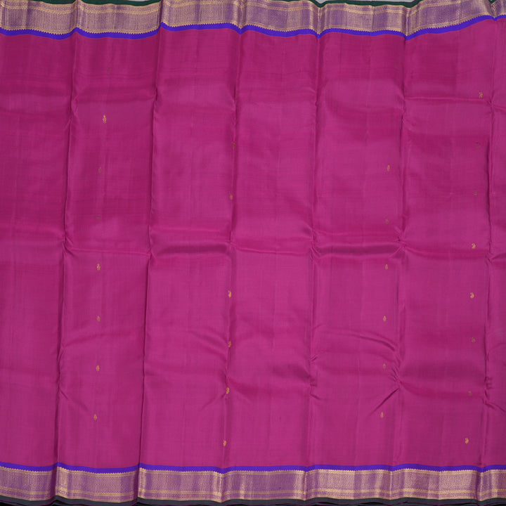 Hayagrivas Purplish Pink Handloom Kanjivaram Silk Saree with Purple Border BBD1490L4-1