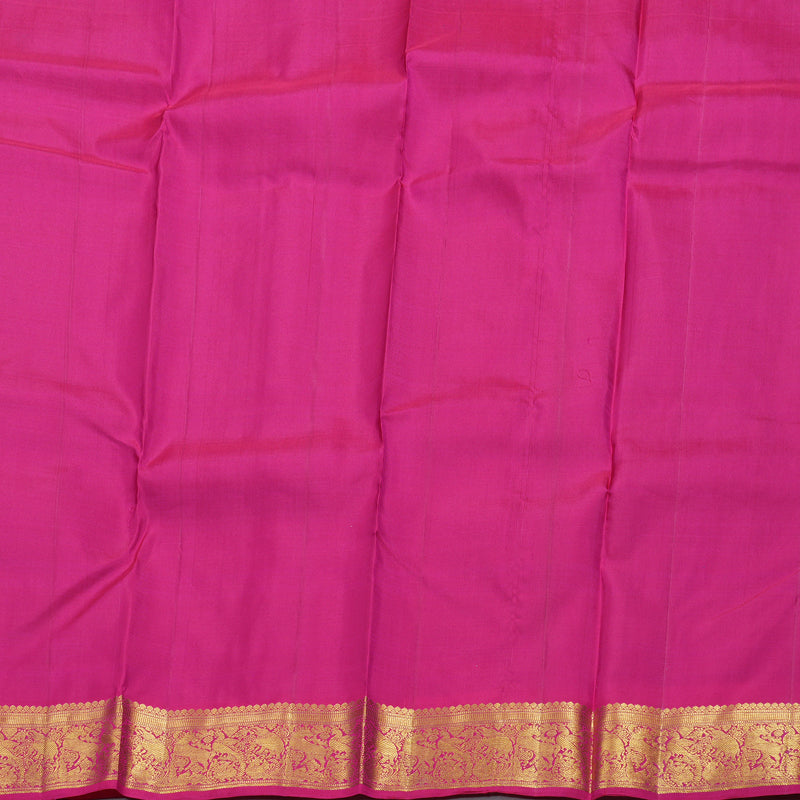 Hayagrivas Purple Handloom Kanjivaram Silk Saree with Pink Border BBD1490L4-2