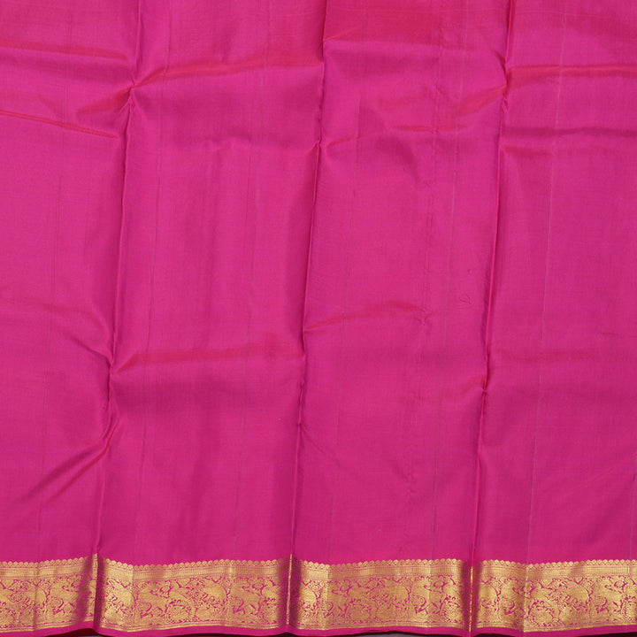Hayagrivas Purple Handloom Kanjivaram Silk Saree with Pink Border BBD1490L4-2