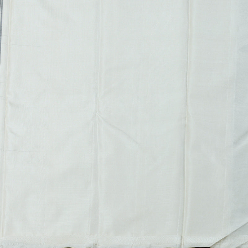 Hayagrivas Black And White Handloom Kanjivaram Silk Saree BBD1491L4-1