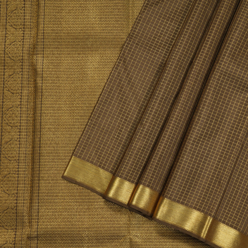 Hayagrivas Fenugreek Handloom Kanjivaram Silk Saree BBD1491L5-1