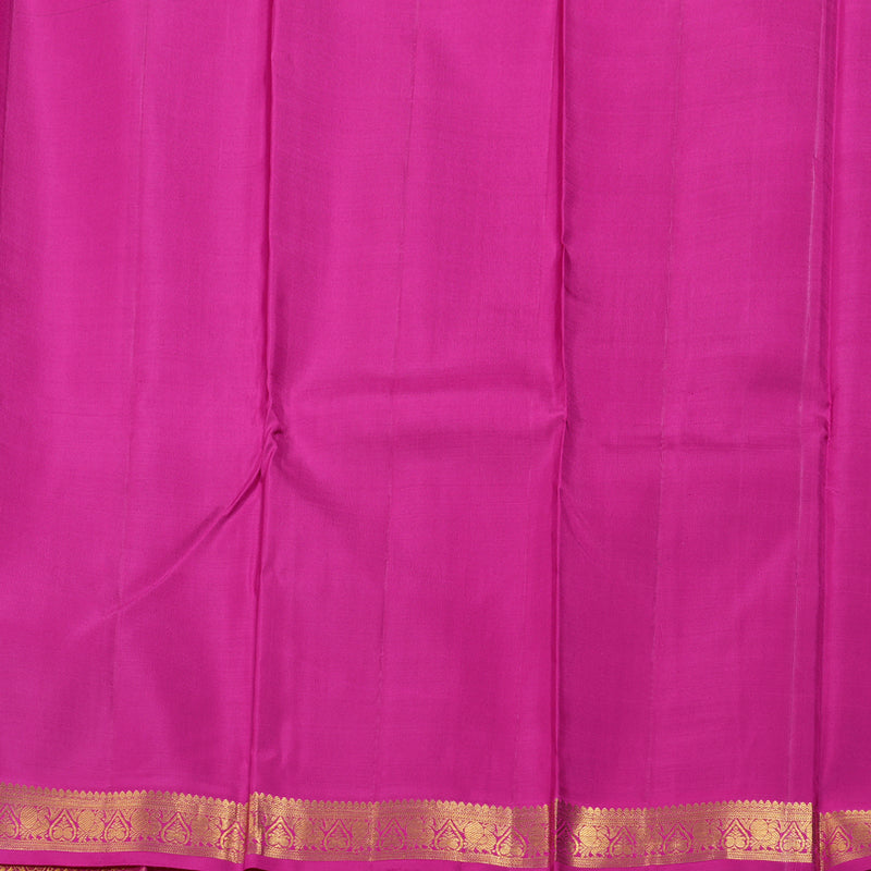 Hayagrivas Magenta Handloom Kanjivaram Silk Saree with Pink Border BBD1492L1-1