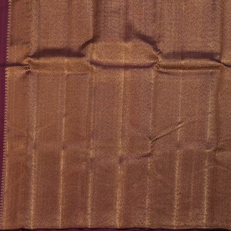 Hayagrivas Handloom Kanjivaram Silk Saree In Opulent Dark Maroon BBD149D2-1