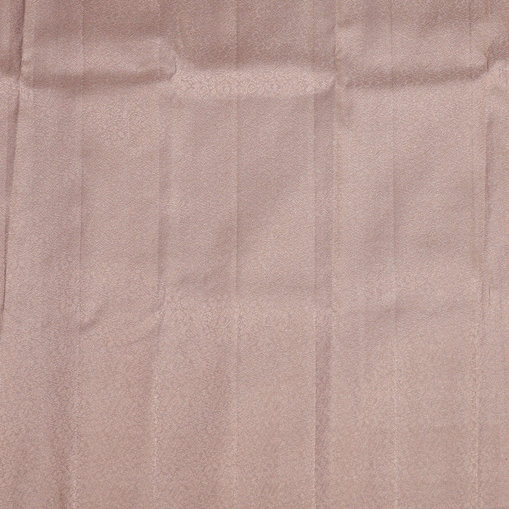 Hayagrivas Handloom Kanjivaram Borderless Silk Saree in Classic Dusky Pink BBD149D7-1