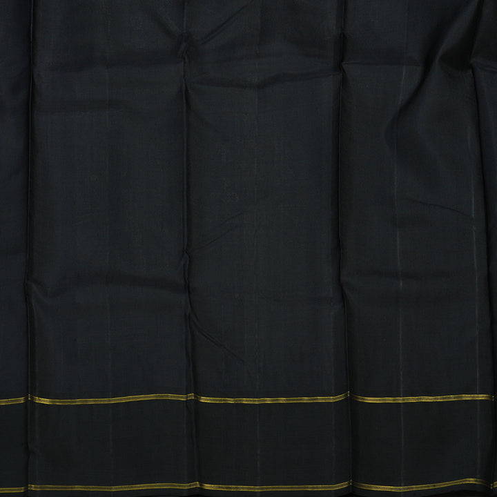 Hayagrivas Handloom Pristine White Kanjivaram Silk Saree with Black Border BBD1506A1-2