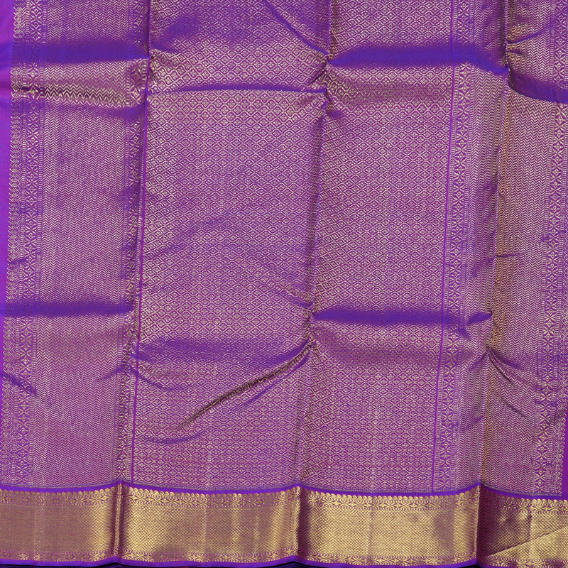 Hayagrivas Lemon Yellow Handloom Kanjivaram Silk Saree BBD1547A7-2