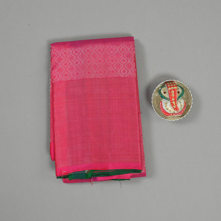 Hayagrivas Pink Pure Soft Silk Saree BBD1550A4-1