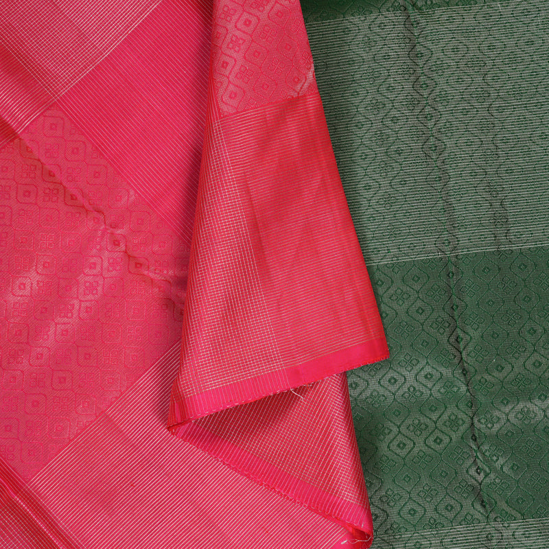 Hayagrivas Pink Pure Soft Silk Saree BBD1550A4-1