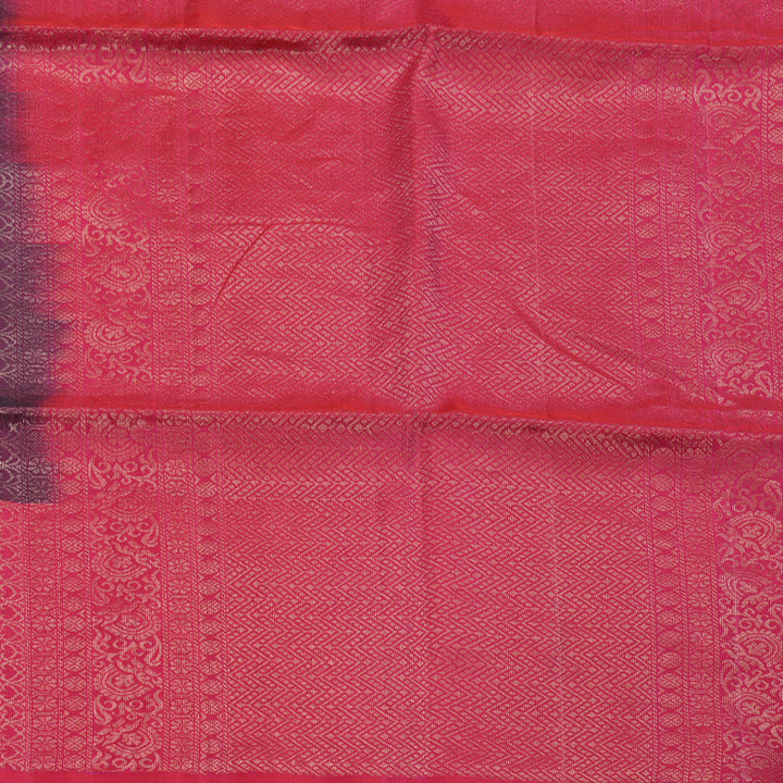 Hayagrivas Handloom Purple Soft Silk Saree with Pink Border BBD1557A9-2