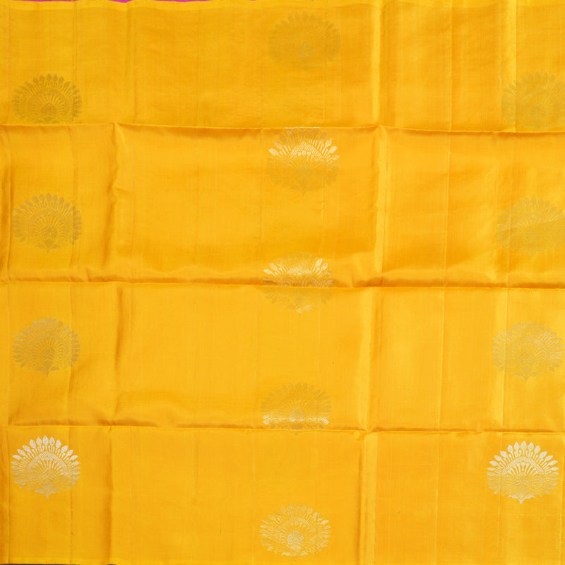 Hayagrivas Handloom Sunflower Yellow Soft Silk Saree BBD1562A7-6