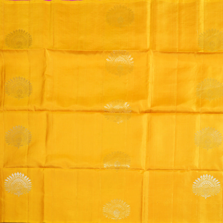 Hayagrivas Handloom Sunflower Yellow Soft Silk Saree BBD1562A7-6