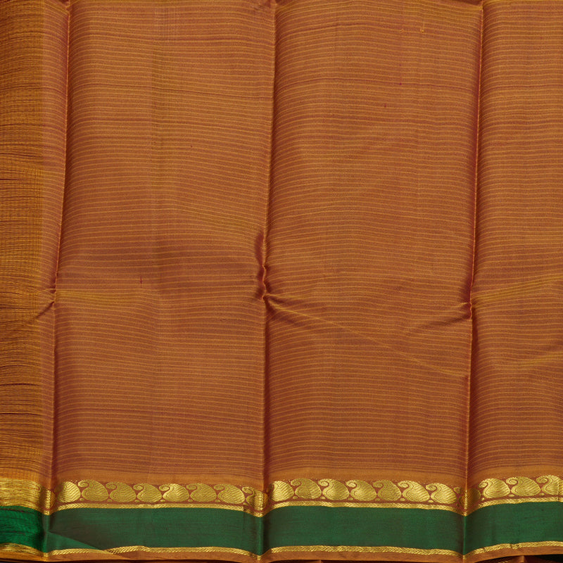 Hayagrivas Maroon Handloom Kanjivaram Silk Saree with Green Border BBD1627A5-17