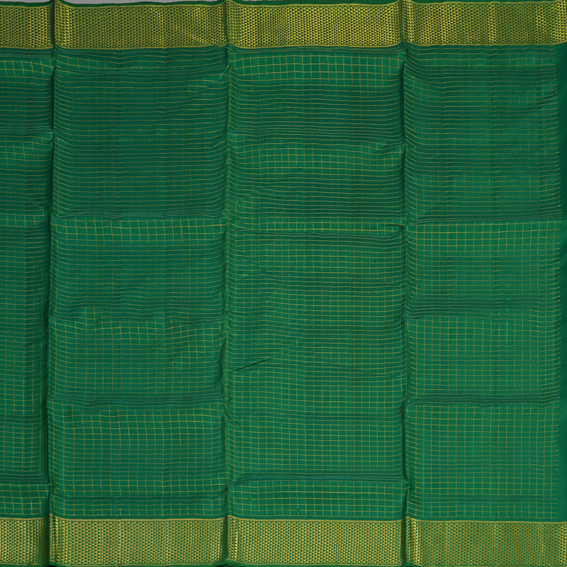 Hayagrivas Handloom Green Ten Yards Silk Madisar BBD1708B2-3