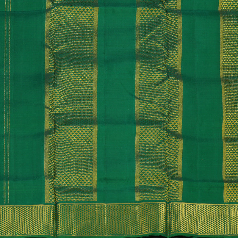 Hayagrivas Handloom Green Ten Yards Silk Madisar BBD1708B2-3