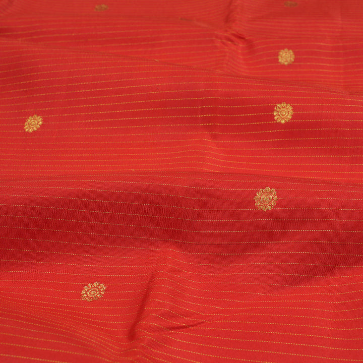 Hayagrivas Red Kanjivaram Silk Saree with Red Border BBD1712B25-1