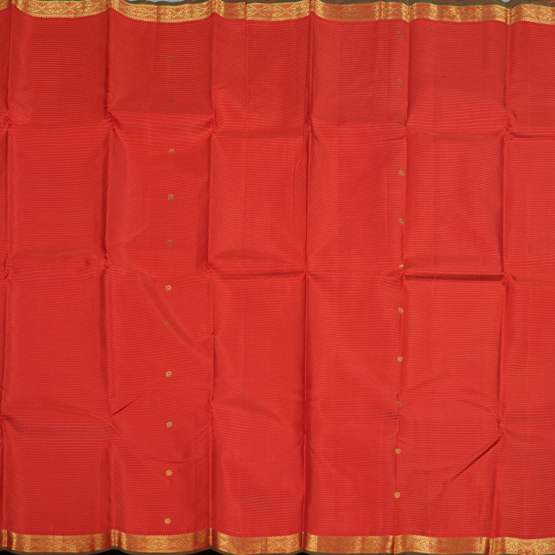 Hayagrivas Red Kanjivaram Silk Saree with Red Border BBD1712B25-1