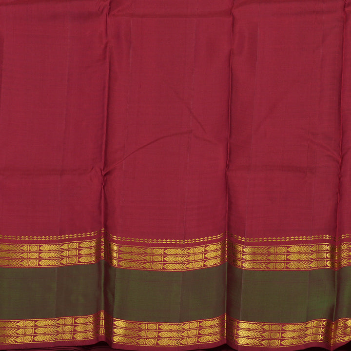 Hayagrivas Handloom Multicolour Kanjivaram Silk Saree with Manthalir Border BBD176E4-6