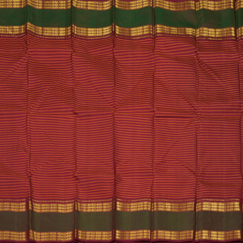 Hayagrivas Handloom Multicolour Kanjivaram Silk Saree with Manthalir Border BBD176E4-6
