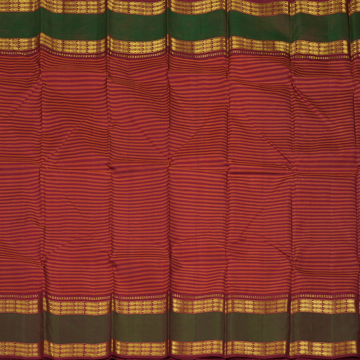 Hayagrivas Handloom Multicolour Kanjivaram Silk Saree with Manthalir Border BBD176E4-6