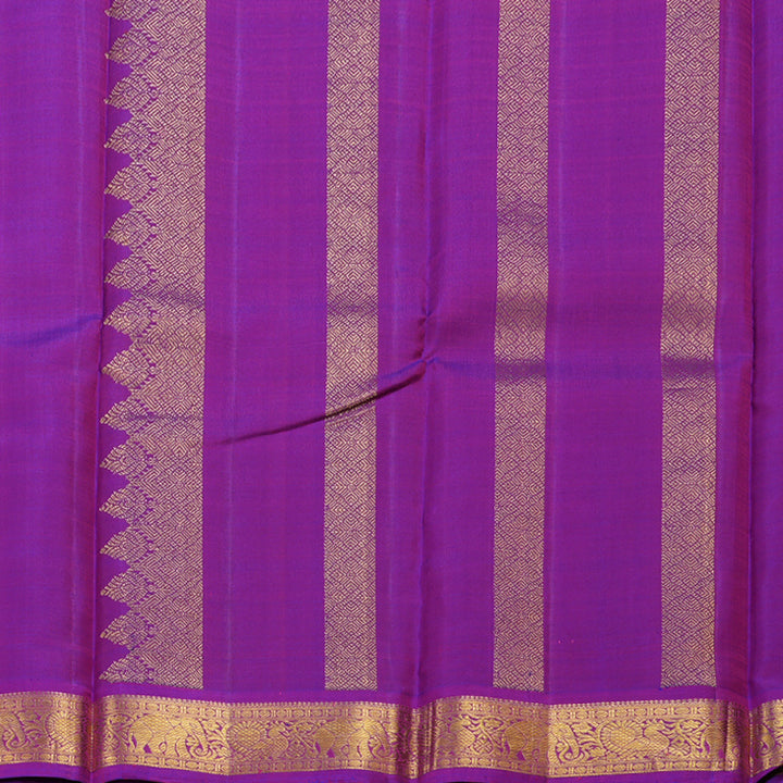 Hayagrivas Pink Handloom Kanjivaram Silk Saree with Purple Border BBD179E3-1