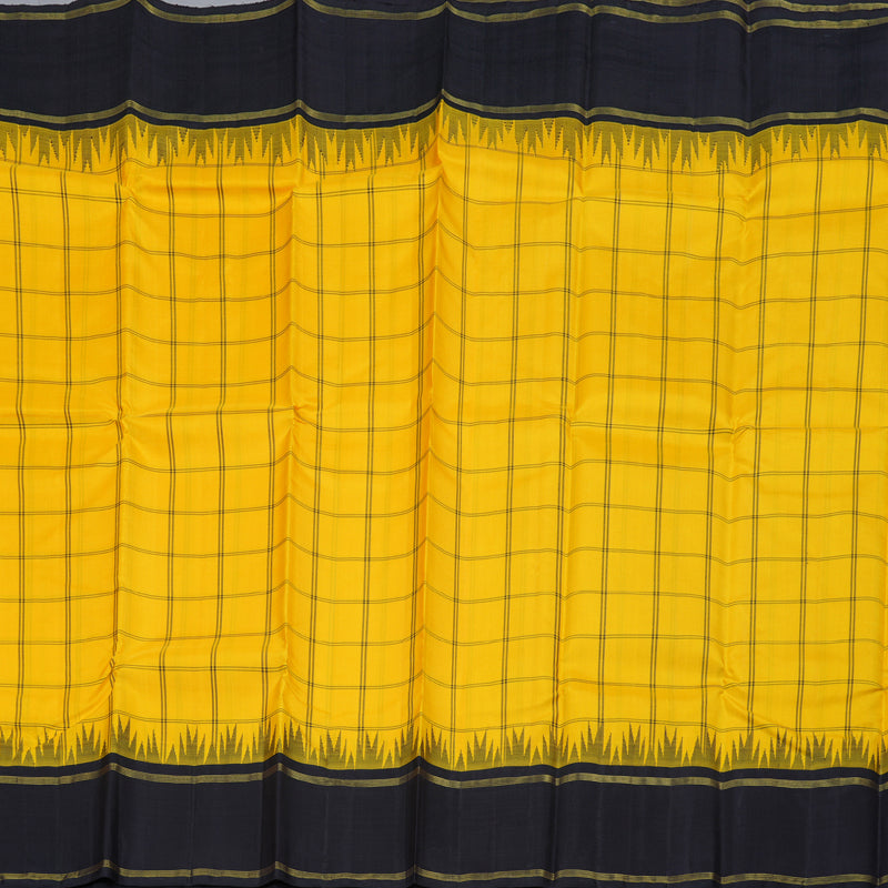 Hayagrivas Radiant Yellow Handloom Kanjivaram Silk Saree BBD1814B5-1