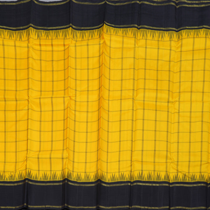 Hayagrivas Radiant Yellow Handloom Kanjivaram Silk Saree BBD1814B5-1