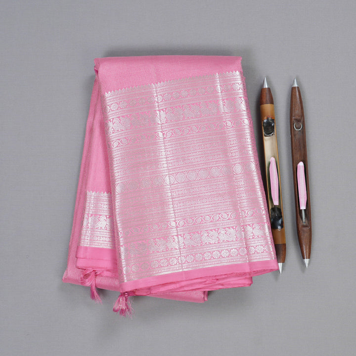 Hayagrivas Baby Pink Kanjivaram Silk Saree BBD189E7-1