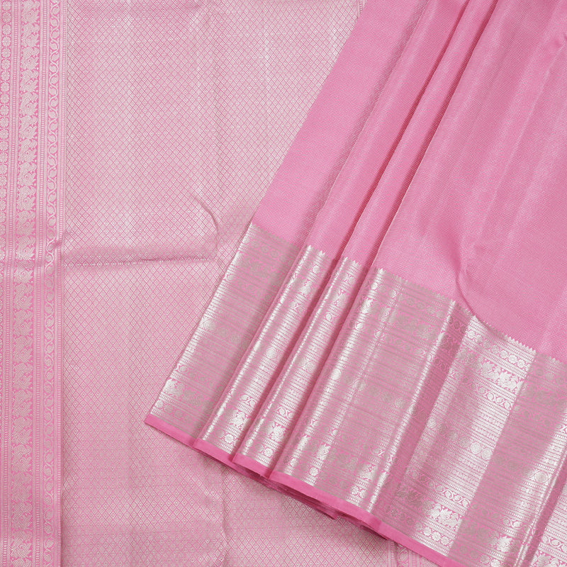 Hayagrivas Baby Pink Kanjivaram Silk Saree BBD189E7-1