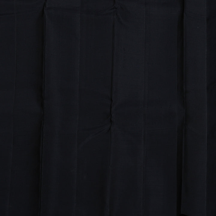 Hayagrivas Black And Bottle Green Handloom Kanjivaram Silk Saree BBD18D3-2