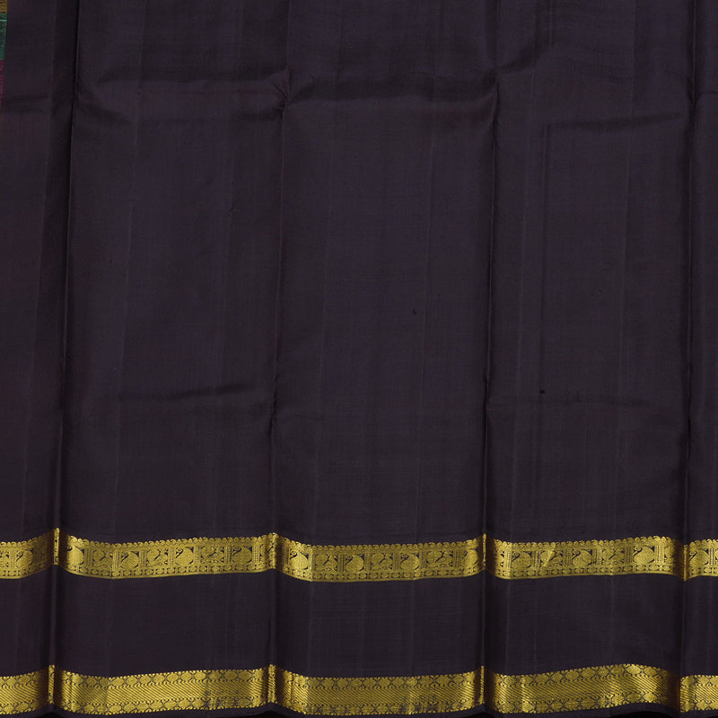 Hayagrivas Handloom Multicolor With Black Silk Saree BBD1909C10-6