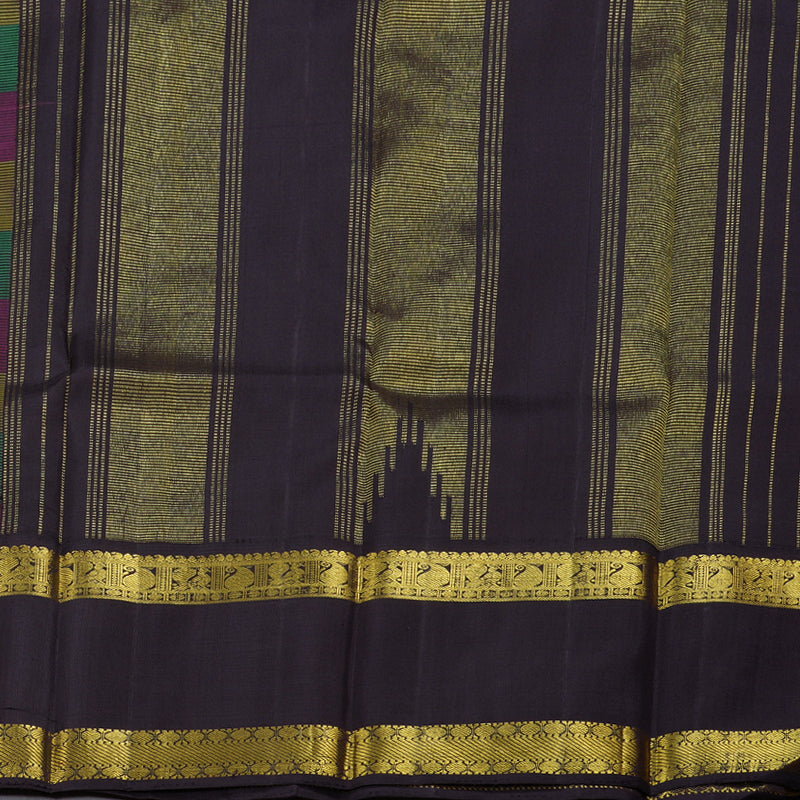 Hayagrivas Handloom Multicolor With Black Silk Saree BBD1909C10-6