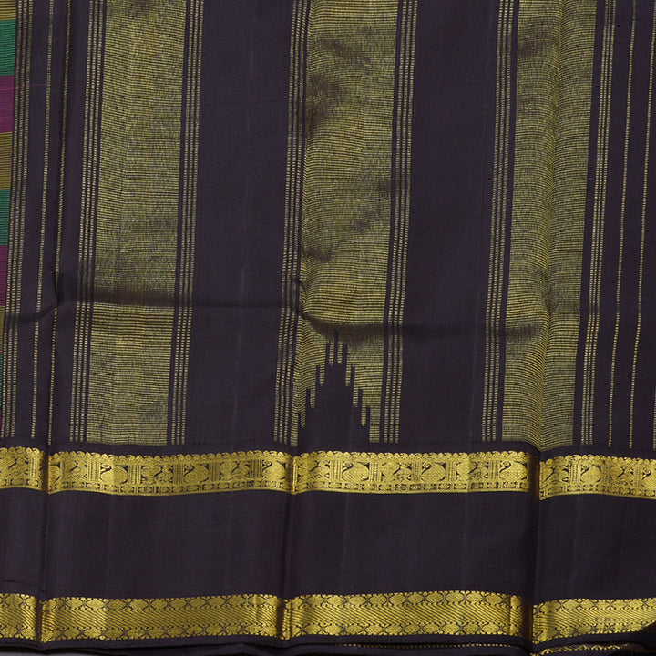 Hayagrivas Handloom Multicolor With Black Silk Saree BBD1909C10-6