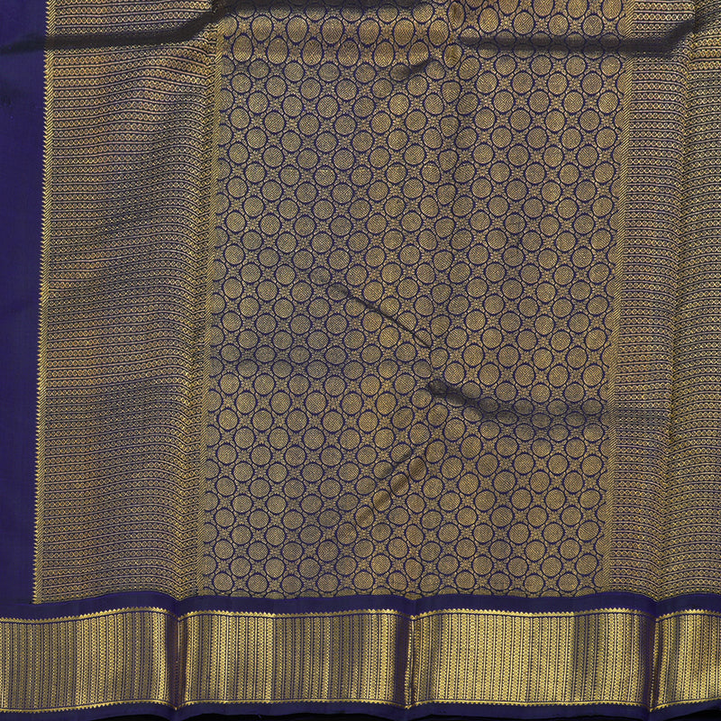 Hayagrivas Turqouise Blue Kanjivaram Silk Saree with Blue Border BBD1917C4-1