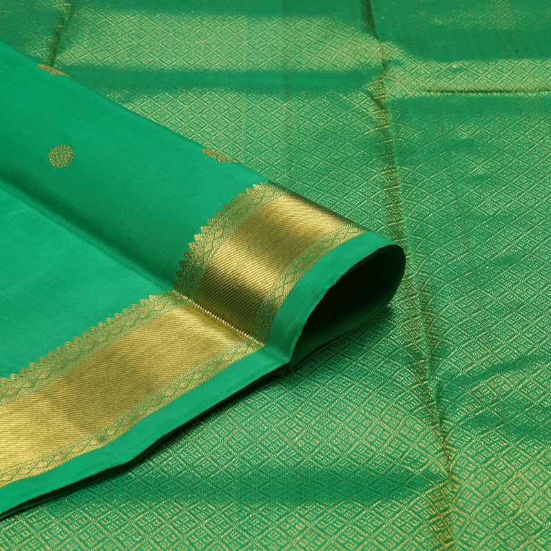 Hayagrivas Handloom Light Green Kanjivaram Silk Saree BBD1922C1-5