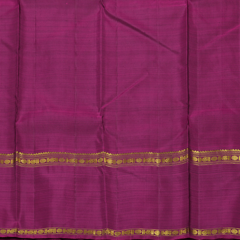 Hayagrivas Handloom Black Kanjivaram Silk Saree with Ganga Jamuna border BBD1934C6-2
