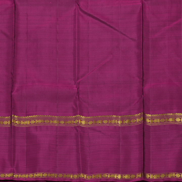 Hayagrivas Handloom Black Kanjivaram Silk Saree with Ganga Jamuna border BBD1934C6-2
