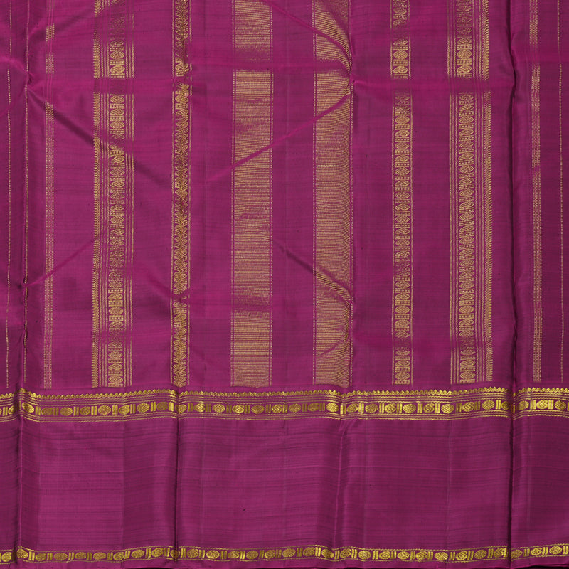 Hayagrivas Handloom Black Kanjivaram Silk Saree with Ganga Jamuna border BBD1934C6-2