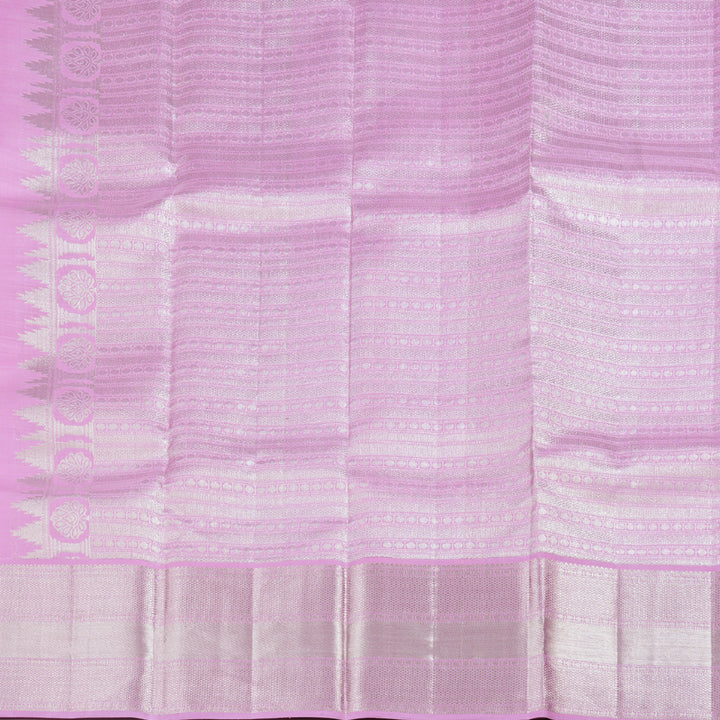 Hayagrivas Baby Pink Kanjivaram Silk Saree with Baby Pink Border - BBD197E2-2