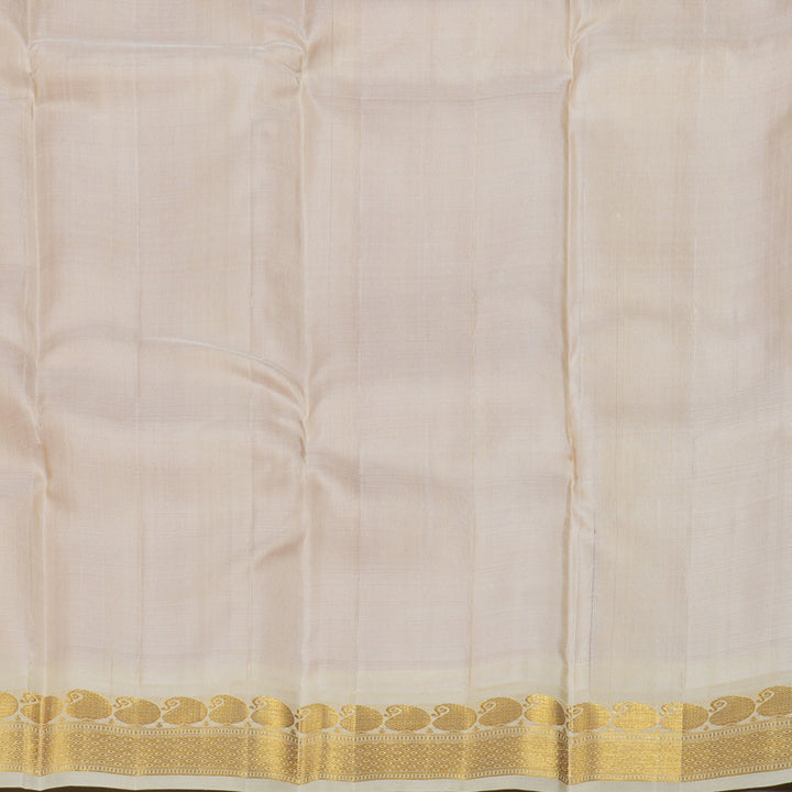 Hayagrivas Pink Kanjivaram Silk Saree with Half White Border BBD1980C7-1