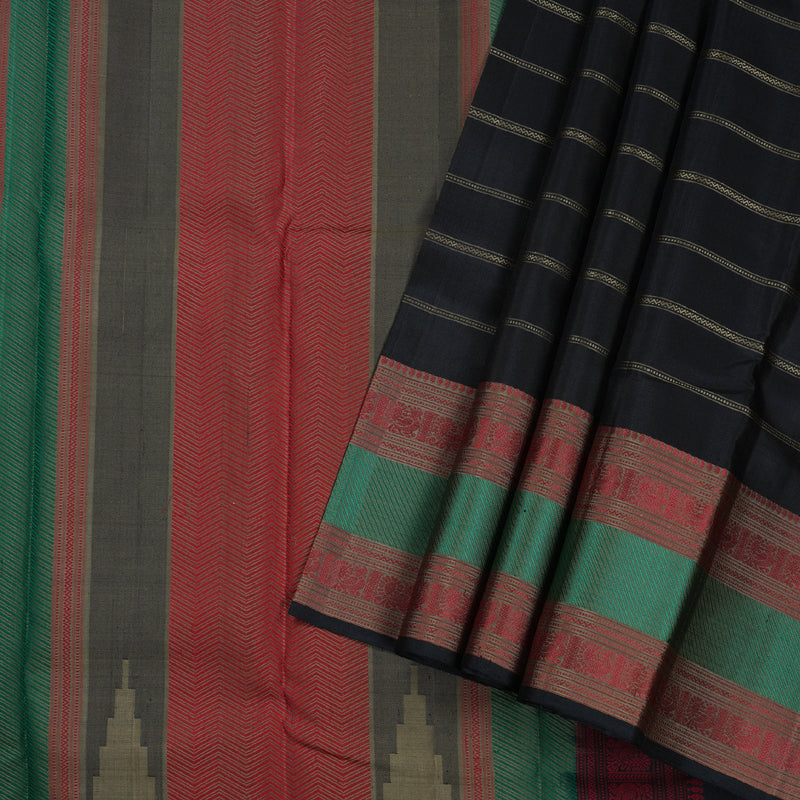 Hayagrivas Handloom Thread Work Kanjivaram Silk Saree