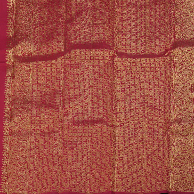 Hayagrivas Maroon Kanjivaram Silk Saree BBD199E7-1