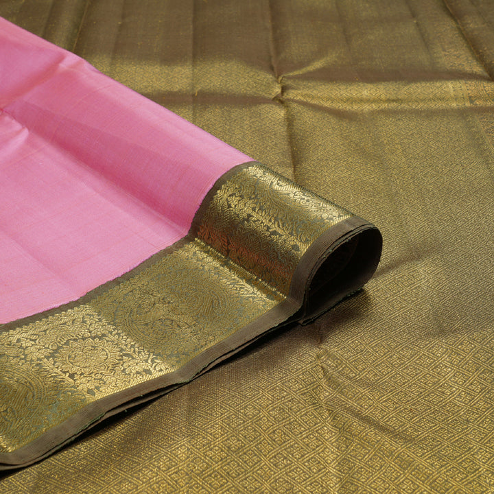 Hayagrivas Handloom Guava With Mehndi Border Kanjivaram Silk Saree BBD208E1-1