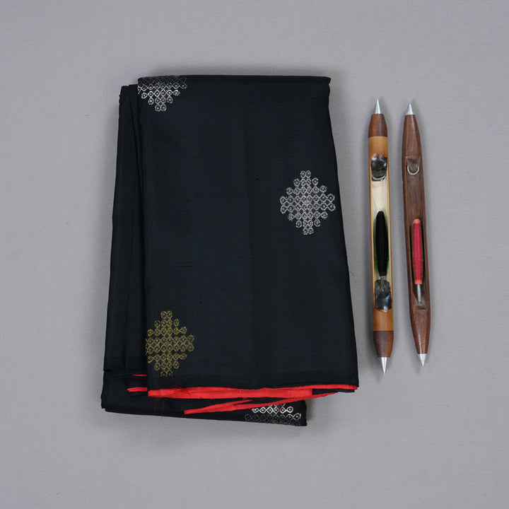 Hayagrivas Handloom Borderless  Kanjivaram Silk Saree BBD210E8-1