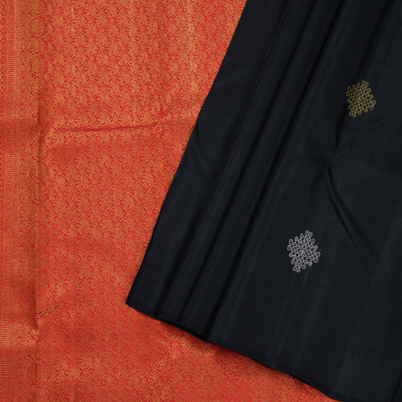 Hayagrivas Handloom Borderless  Kanjivaram Silk Saree BBD210E8-1