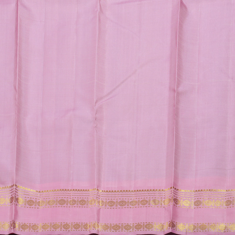 Hayagrivas Pastel Green Kanjivaram Silk Saree with Rose Pink Border BBD228E4-2