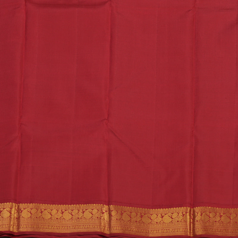 Hayagrivas Handloom Half White Kanjivaram Silk Saree with Ganga Jamuna border BBD235E2-3