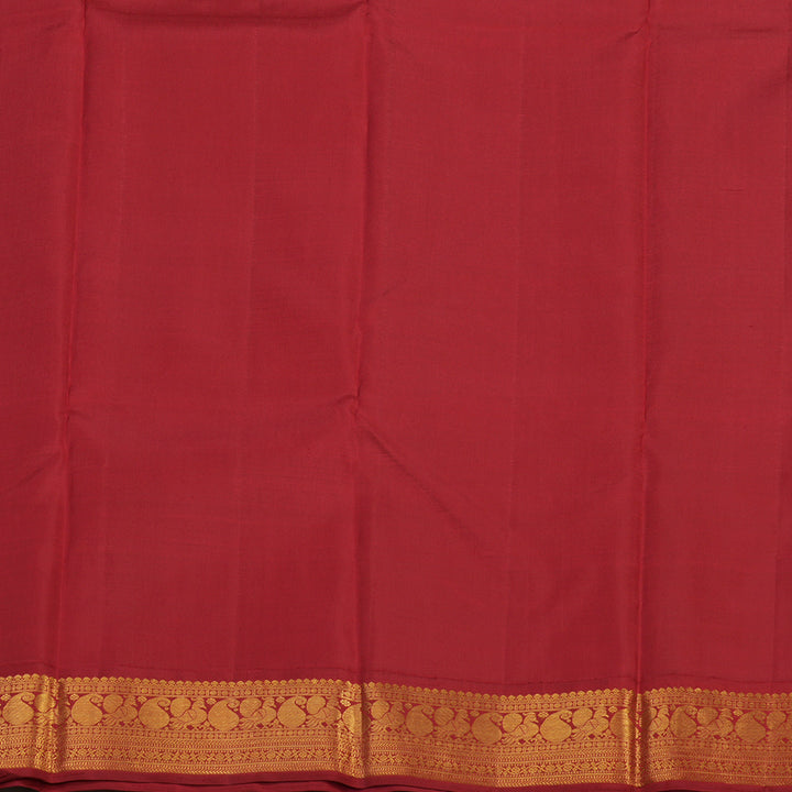 Hayagrivas Handloom Half White Kanjivaram Silk Saree with Ganga Jamuna border BBD235E2-3