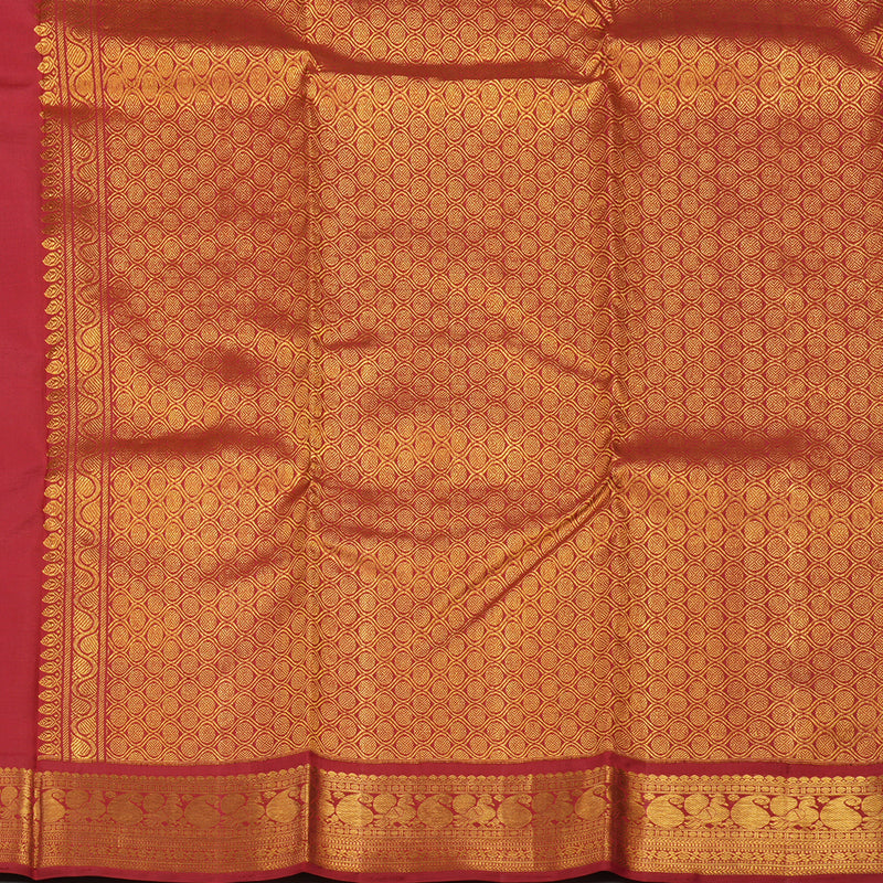 Hayagrivas Handloom Half White Kanjivaram Silk Saree with Ganga Jamuna border BBD235E2-3