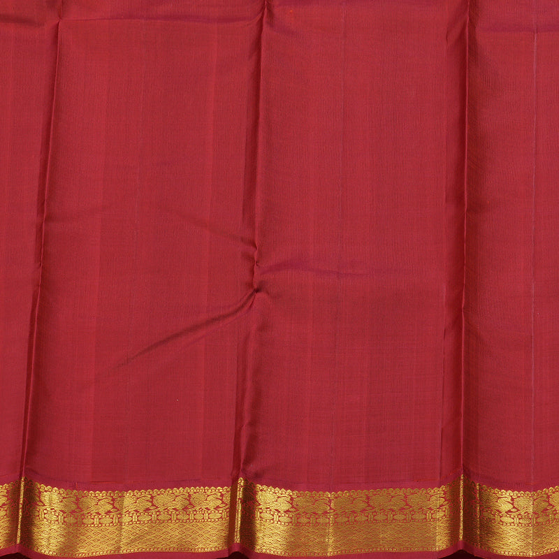 Hayagrivas Pastel Green Handloom Kanjivaram Silk Saree with Red Border BBD236E4-3