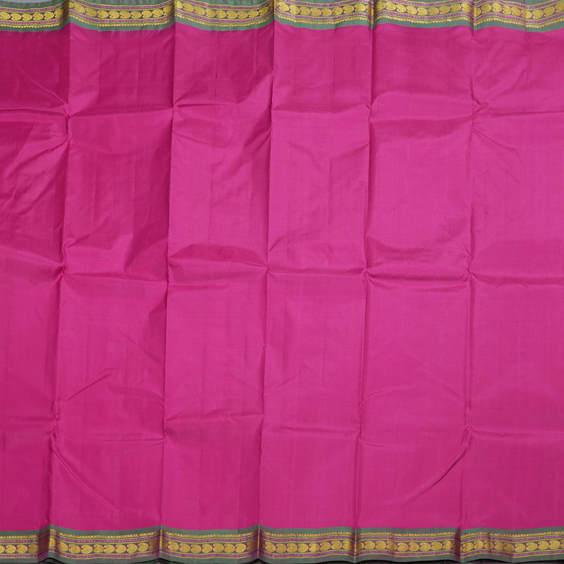 Hayagrivas Pink Handloom Kanjivaram Silk Saree with Mandhalir Border BBD237E1-5